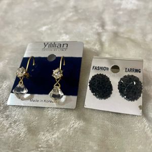 Combo Earings Black & White