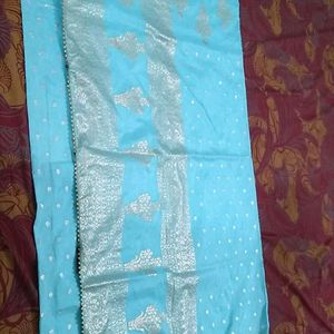 Blue Saree