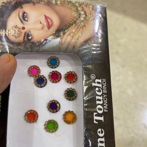 Multi Coloured Stone Bindi