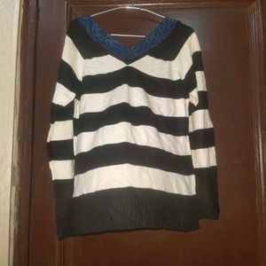 Women V Neck Korean Sweater