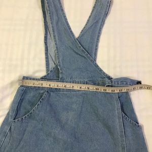 Light Blue Denim Short Dress B-34 Waist 28-30