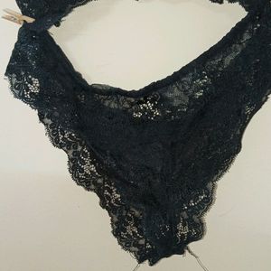 Black Net Bra And Panty