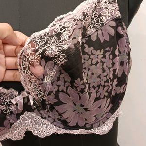 Net Printed Bra 28E