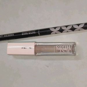 Duo  Of Lipgloss And Kajal