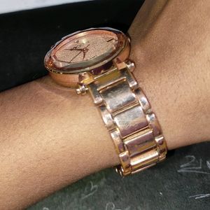 Rose Gold Analog Watch