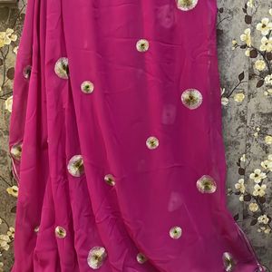 Beautiful Pink Saree