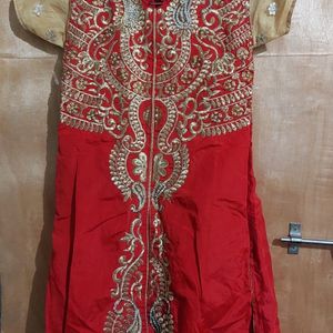 Long Frock With Chudidar Shalwar