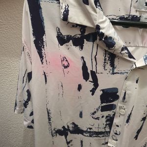 Printed Nylon Half Shirt (Men)