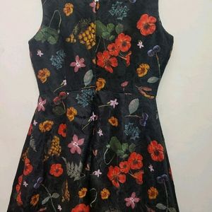 Multi Floral Printed Dress For 32 Bust