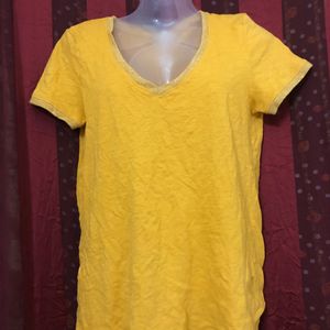 Jbc Yellow Short Sleeve Top