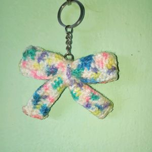 Crochet Keychain 🎀bow  Price Is Fixed