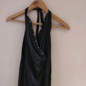 Beautiful Backless Wrap Dress