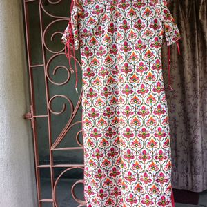 Anouk Cotton Beautiful Kurta With Stylish Sleeves