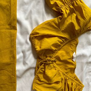 It’s a Yellow Top And Skirt Co-ord