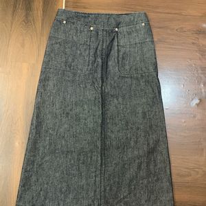 Y2K Long Denim Skirt