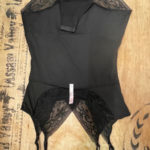 Shaping Bodysuit - Sleeveless - Black - Ladies