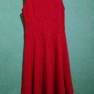 Red Casual Dress For Outgoing And Regular Wearing