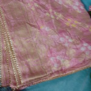 Pure Upada  Silk Jaipuri Suit