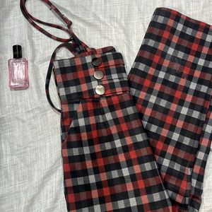 🚨Checkered Dungaree ! Size S