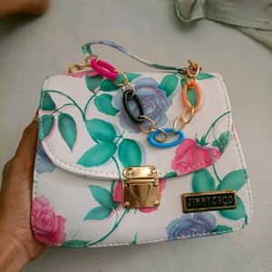Trendy Handbag For Women With Floral Print