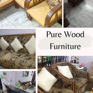 Sangwan Pure Wood SofaSet