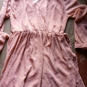 Women Warp Pink Dress