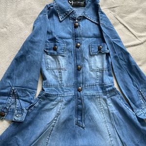 Double Shaded Denim One piece