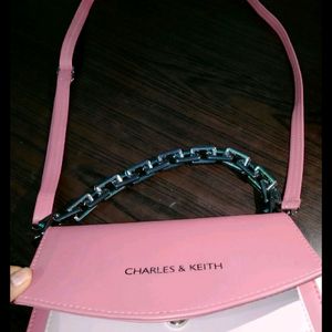 Charles & Keith Pink Sling Bag