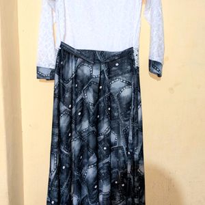 Printed Designer Long Gown