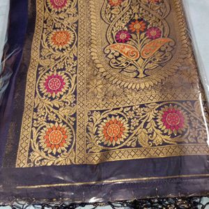 Radha Krishna Banarsi Silk Saree