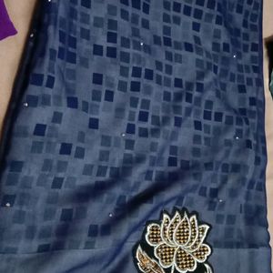 Beautiful Party Wear Saree With Blouse