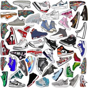 Sneakers Self Adhesive Stickers