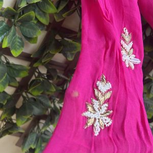 ROSE PINK COLOR EMBROIDERED BLOUSE