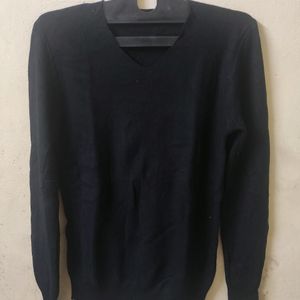 Black V Neck Sweatshirt