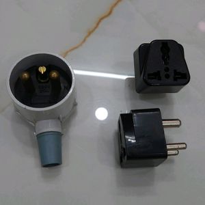 AC 3 Point Switch-1no Square To Round Plug Convert