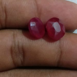 Ruby 2 Stones For Studs Ir Rings