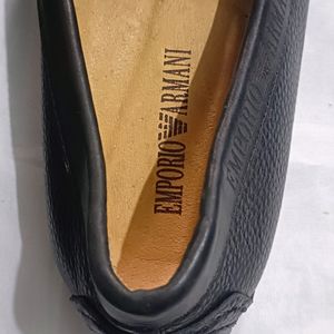 Emporio Armani Leather Loafers Casual Shoes