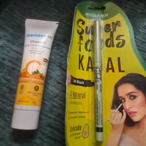 Mamaearth Sunscreen And Myglamm Super foods Kajal