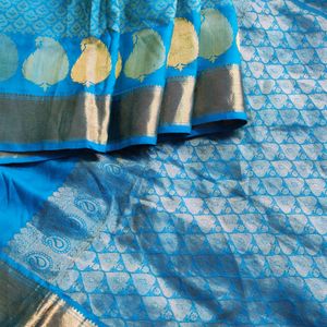 Blue Silk Saree