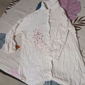 White Shirt With Flowers Threat Work