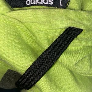 FlOURESCENT GREEN ADIDAS HOODIE