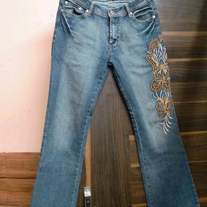 Y2K Embroidery BOOTCUT FLARED JEANS