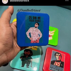 Handmade Bollywood Coasters