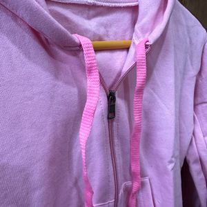 Pink Zipper Hoodie