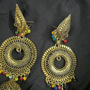 Golden Long Jhumkas