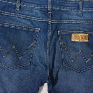 Wrangler Denim Blue Jeans For Mens