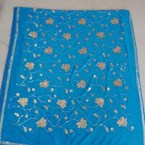 Blue Colour Saree