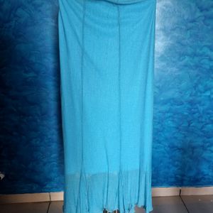 Blue Full Length Skirt From Boutique