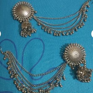 Oxidised Jewellery Set With Mangtika