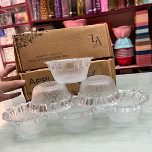 6 Pcs Glass Bowl Set